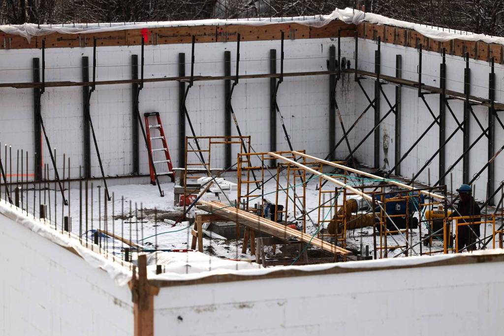 Construction of the new Glory Hall is going smoothly, said executive director Mariya Lovishchuk on Nov. 24, 2020. (Courtesy Photo / Thor Lindstam)