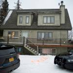 Alaska State Troopers investigate a fatal shooting scene at a home on North Valley Way in Palmer, Alaska, Monday, Nov. 30, 2020. An 18-year-old Alaska man just out of jail for assaulting a family member has been charged with killing four members of his family, including two cousins under the age of 10, charging documents released Tuesday, Dec. 1, 2020 said. (Marc Lester / Anchorage Daily News)