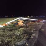 Courtesy photo / CCFR
Capital City Fire/Rescue responded Wednesday after a personal aircraft was destroyed by high winds while taxiing at Juneau International Airport.