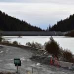 The Tailings Treatment Facility at Kensington Gold Mine, seen here on Monday, Oct. 14, 2019, will need to be expanded in order for the mine to operate for another 10 years. Environmentalists are concerned about pollutants from the mine contaminating local waters. (Peter Segall / Juneau Empire File)
