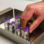 This photo shows vials of COVID-19 vaccine on Dec. 15, 2020. BRH immediately began vaccinating its personnel upon receipt of the vaccine. (Michael S. Lockett / Juneau Empire)