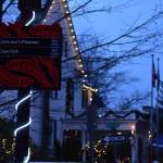 Peter Segall / Juneau Empire
Lights decorate a sign near the Governors Mansion.