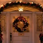 Peter Segall / Juneau Empire
A wreath hangs on the door of the Governors Mansion.
