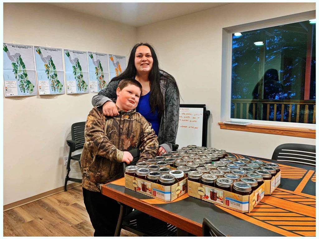 Vivian Faith Prescott / For the Capital City Weekly
Nikka Mork and Jonah Hurst deliver jams and jelly to Wrangell Cooperative Association, Wrangells tribal agency.