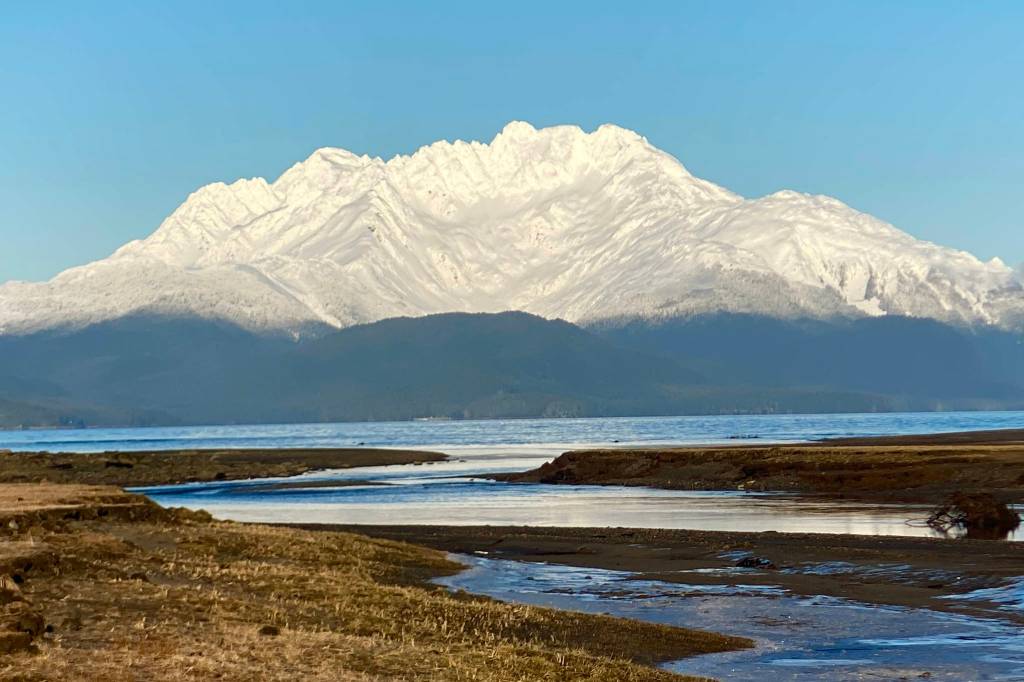 Cowee Creek flows on toward Lions Head mountain on Jan. 21. (Courtesy Photo / Denise Carroll)