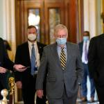Senate Majority Leader Mitch McConnell of Ky., walks off of the Senate floor on Capitol Hill in Washington, Wednesday, Dec. 30, 2020. (AP Photo / Susan Walsh)