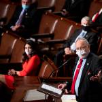 Rep. Don Young, R-Alaska, speaks on the House floor on opening day of the 117th Congress at the U.S. Capitol in Washington, Sunday, Jan. 3, 2021. (Bill Clark / Pool)
