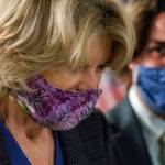 Sen. Lisa Murkowski, R-Alaska, speaks to a reporter as she arrives for a Republican policy luncheon on Capitol Hill, Tuesday, Nov. 10, 2020, in Washington. (AP Photo / Manuel Balce Ceneta)