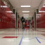 Students reentered school Monday morning with distancing strategies and mitigation protocols in place at Floyd Dryden Middle School, Jan. 11, 2021. (Michael S. Lockett / Juneau Empire)