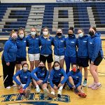 The Thunder Mountain High School girls varsity basketball team gathers for a group photo. (Courtesy photo / Andy Lee)