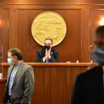 Lt. Gov. Kevin Meyer, seen here sitting in the Speaker's chair in the Alaska House of Representatives chamber on Monday, Jan. 25, 2021, presided over yet another House session where lawmakers failed to organize. Feb. 1, marked the third straight week of deadlock in the House. Lawmakers will meet again Tuesday morning. (Peter Segall / Juneau Empire)