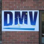 This photo shows a sign outside the Division of Motor Vehicles office in Juneau. (Ben Hohenstatt / Juneau Empire File)