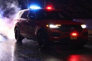 The Juneau Police Department arrested a man after a brief chase across a rooftop on Feb. 9, 2021, in connection with a vehicle theft several weeks ago. (Ben Hohenstatt / Juneau Empire File)