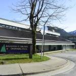 The City and Borough of Juneaus Augustus G. Brown Swimming Pool, pictured here last spring, and the Dimond Park Aquatic Center will both expand their capacity and offer additional flexibility for lap swims beginning March 1. They are among the CBJ facilities that will expand offerings now that the citys COVID risk level has been reduced to Level 1, or minimal risk. (Peter Segall/Juneau Empire)