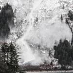 The Alaska Department of Transportation and Public Facilities used the DaisyBell device on Feb. 21, 2021 to precisely trigger controlled avalanches above Thane Road, reducing the chances of a catastrophic natural avalanche, similar to the same practice shown above in 2020. (Michael S. Lockett | Juneau Empire File)