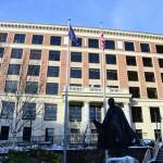 Meetings at the Alaska State Capitol, seen here in this December 19, 2020 file photo, were canceled Thursday after a member of the House of Representatives tested positive for COVID-19. (Peter Segall / Juneau Empire file)