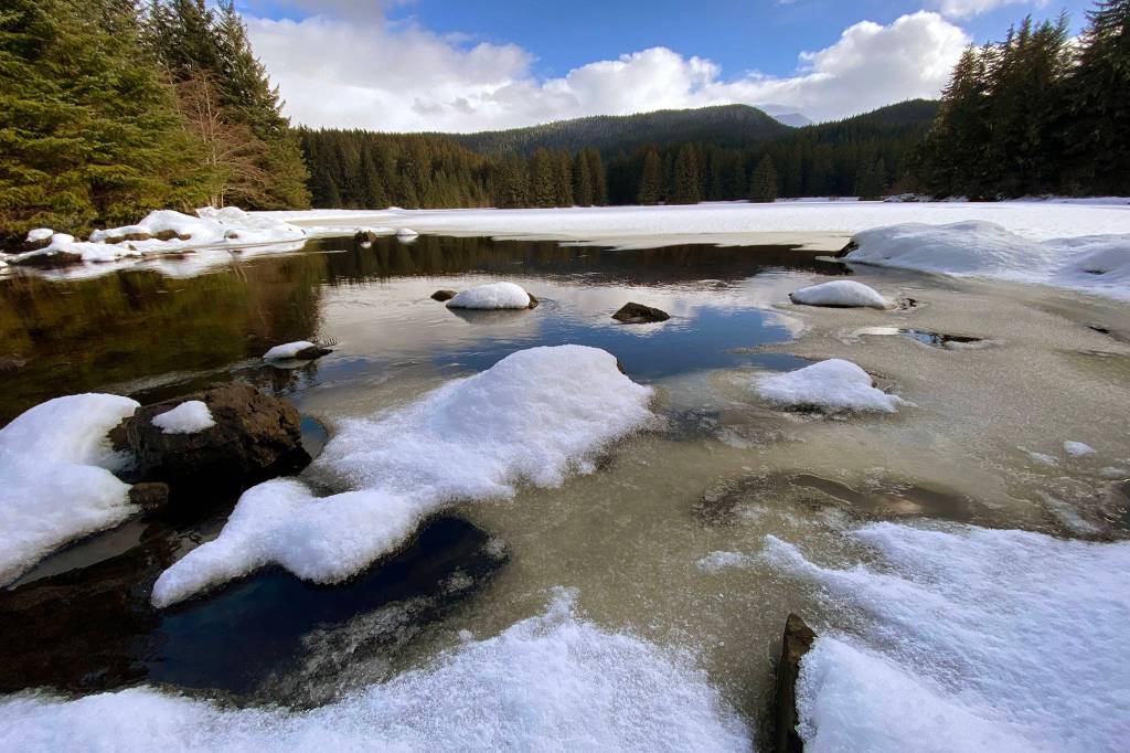 This photo shows a winter scene of Peterson Pond Salt Chuck on March 18. (Courtesy Photo / Kenneth Gill, gillfoto)