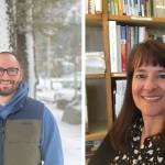 This composite image shows Juneau School Districts two newest principals William Sarandria and Kelley Harvey. (Courtesy Photo / Juneau School District)