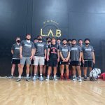 Members from the Juneau-Douglas High School: Yadaa.at Kalé boys basketball team traveled to California to compete in an independent tournament on March 26, 2021 after high coronavirus levels squashed their hopes of going to the Alaska state championship. (Courtesy photo / Zoey Kriegmont)