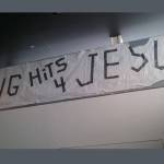 The banner at the center of a U.S. Supreme Court case on display at the Newseum in Washington D.C. The banner's owner was unable to find it a home in Juneau, and it's been sent to the First Amendment Museum in Maine. (Wikicommons)