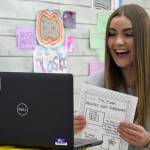 Second grade teacher Katie Koski reacts to the news that a student lost a tooth and was visited by the Tooth Fairy, Friday, Sept. 4, 2020. Juneau’s students started this school year with distance learning. In January, some students started attending partial, in-person learning. Late Thursday, district officials announced a broader return to in-person learning for elementary school students. Starting next week, students will attend four full days each week. (Ben Hohenstatt / Juneau Empire File)