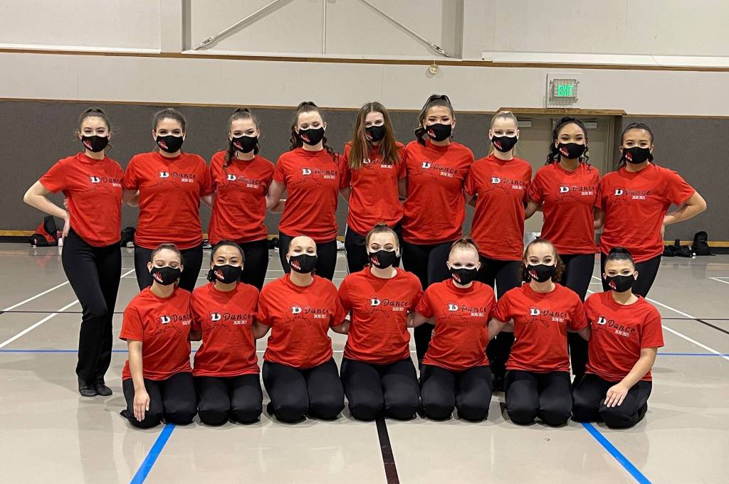 Courtesy photo / Kayla Price 
The Juneau-Douglas High School: Yadaa.at Kalé Dance Team, shown here, ended their season with a superior-rated performance at their regional tournament.