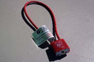 This November 2020 photo shows a gun lock. (Ben Hohenstatt / Juneau Empire File)