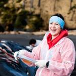 Dr. Lauren Wild smiles during a recent whale necropsy near Sitka. Wild is a UAS researcher and fisheries professor, and yes, you can call her Dr. Wild. (Courtesy Photo / Bethany Sonsini Goodrich and Lione Clare, operating under NOAA Stranding Agreement MMHSRP #18786-04)