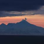 Iliamna Volcano seen from Ninilchik, Alaska, in a photograph by Roy Boone. (Courtesy Photo / Roy Boone, Alaska Volcano Observatory.