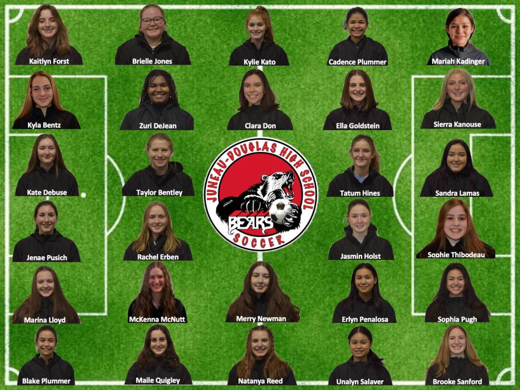 Courtesy art / Matt Dusenberry 
Juneau-Douglas High School: Yadaa.at Kalé girls soccer roster for Spring 2021.