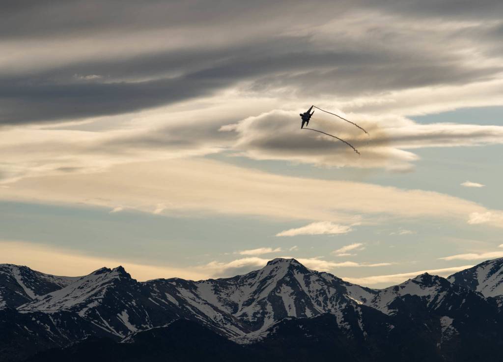 An F-15EX takes off from Joint Base Elmendorf-Richardson in support of Northern Edge 2021. (U.S. Air Force / 1st Lt. Savanah Bray)
