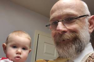 This photo shows Adam Bauer and his granddaughter. (Courtesy Photo)