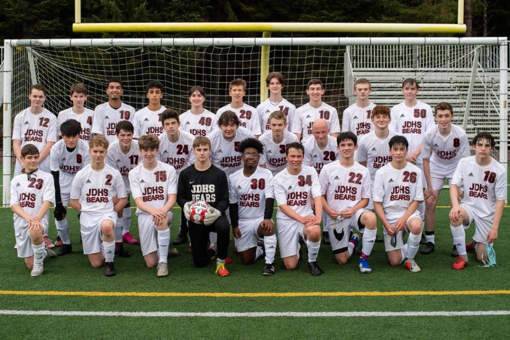 Members of the 2021 JDHS men's soccer team. (Courtesy Photo/Michael Penn)
