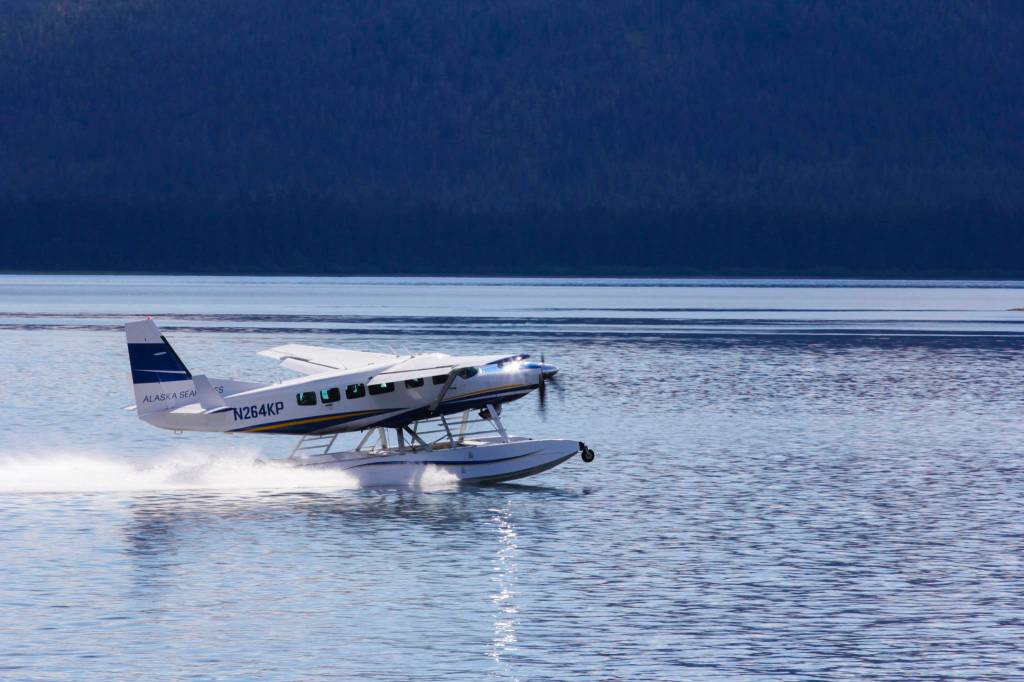 Alaska Seaplanes held a cookout in Tenakee Springs on June 9, 2021, to celebrate the debut of a new seaplane in their fleet in one of the communities that aircraft will serve. (Michael S. Lockett / Juneau Empire)