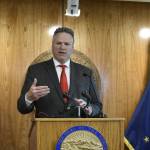Gov. Mike Dunleavy held a press conference at the Alaska State Capitol on Thursday, June 17, 2021, to say he was ready to call lawmakers into yet another special session if they didnt rectify issues with the budget passed earlier this week by Friday. (Peter Segall / Juneau Empire)