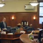 Sen. Jesse Kiehl, D-Juneau, spoke on the first day of the year's second special session of the Alaska State Legislature on Wednesday, June 23, 2021, but said he was not happy to be there. Gov. Mike Dunleavy brought lawmakers back to Juneau to fix what he called a defective budget but legal questions remain unresolved. (Peter Segall / Juneau Empire)