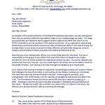 A letter from the Alaska Broadcasters Association was sent to Alaska House Rep. Ron Gillham, R-Kenai-Soldotna, on July 1, 2021, condemning a post he shared on Facebook that compared journalists and medical professionals who disseminate information about COVID-19 to Nazis executed for war crimes. (Letter provided by the Alaska Broadcasters Association)