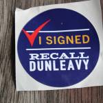 A group seeking Gov. Mike Dunleavy's ouster has yet to collect the necessary signatures to force a recall election.  (Ben Hohenstatt / Juneau Empire File)