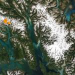 A series of earthquakes occurred roughly 100 miles northwest of Juneau on Thursday afternoon. (Screenshot / United States Geological Survey)