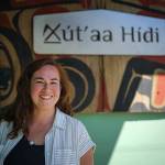 Alana Peterson is a business owner and the Executive Director of Spruce Root Inc., which supports entrepreneurs across the region and serves as the supporting organization for the SSP. Peterson is pictured in front of her latest business, Xútaa Hídi Gallery she opened this summer with her brother Will Peterson. (Courtesy Photo / Bethany Sonsini Goodrich)