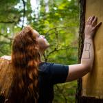 Marina Anderson is the Tribal Administrator for the Organized Village of Kasaan. Anderson is pictured earlier this spring with support from the SSP, OVK hosted a Cultural Wood workshop. (Courtesy Photo / Bethany Sonsini Goodrich)