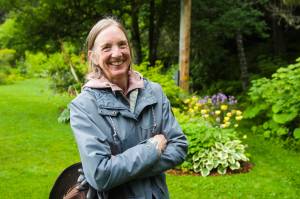 Ginger Hudson, seen here on July 23, 2021, stepped up as the manager of the Jensen-Olson Arboretum in January of 2021, taking over one of the northernmost arboretums in the world, as well as one renowned internationally for its collection of primrose plants. (Michael S. Lockett / Juneau Empire)