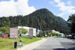 Peter Segall / Juneau Empire 
There arent many patients currently hospitalized for COVID-19 at Bartlett Regional Hospitals, seen here on Wednesday, but health officials are urging Alaksans to get vaccinated as a flood of new cases is straining health care systems in other parts of the state.