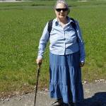 Karen Harris was found by a volunteer searcher and returned home safely after she was reported missing on Saturday. (Courtesy Photo / JPD)