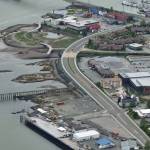 The City and Borough of Juneau Assembly gave the city manager's office the go-ahead to begin negotiations with Norwegian Cruise Line over land the company needs to build its proposed dock on Egan Drive, seen here on Jun. 6, 2021. The company will need access to state and city-owned tidelands in order to complete the dock, and City Manager Rorie Watt told Assembly members Monday the company could now submit its applications. (Peter Segall / Juneau Empire)
