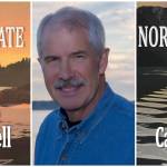 This composite image shows the covers of McKie Campbells first two novels as well as the author. (Courtesy Images)