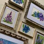 Mary McEwen, whose art is shown in this photo, will be Juneau Artist Gallerys featured artist for August. (Courtesy Photo / Mary McEwen)