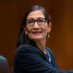 Interior Secretary Deb Haaland appears before the Senate Appropriations Committee on Capitol Hill in Washington, Wednesday, June 16, 2021. Haaland has not decided the position she will take on a proposed land exchange aimed at building a road through a national wildlife refuge in Alaska, a U.S. government attorney said Wednesday (AP Photo /. J. Scott Applewhite)
