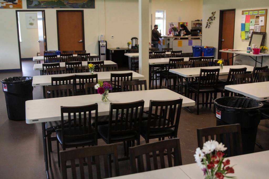 Michael S. Lockett / Juneau Empire 
The common room of the new Glory Hall, serving as an eating space and day room, offers more space for auxiliary use than the previous location.