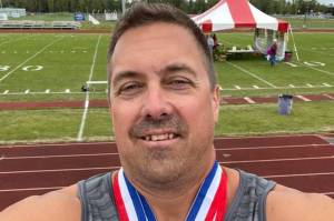 This photo shows Russ Stevens, who won four gold medals during the Alaska International Senior Games. (Courtesy Photo)